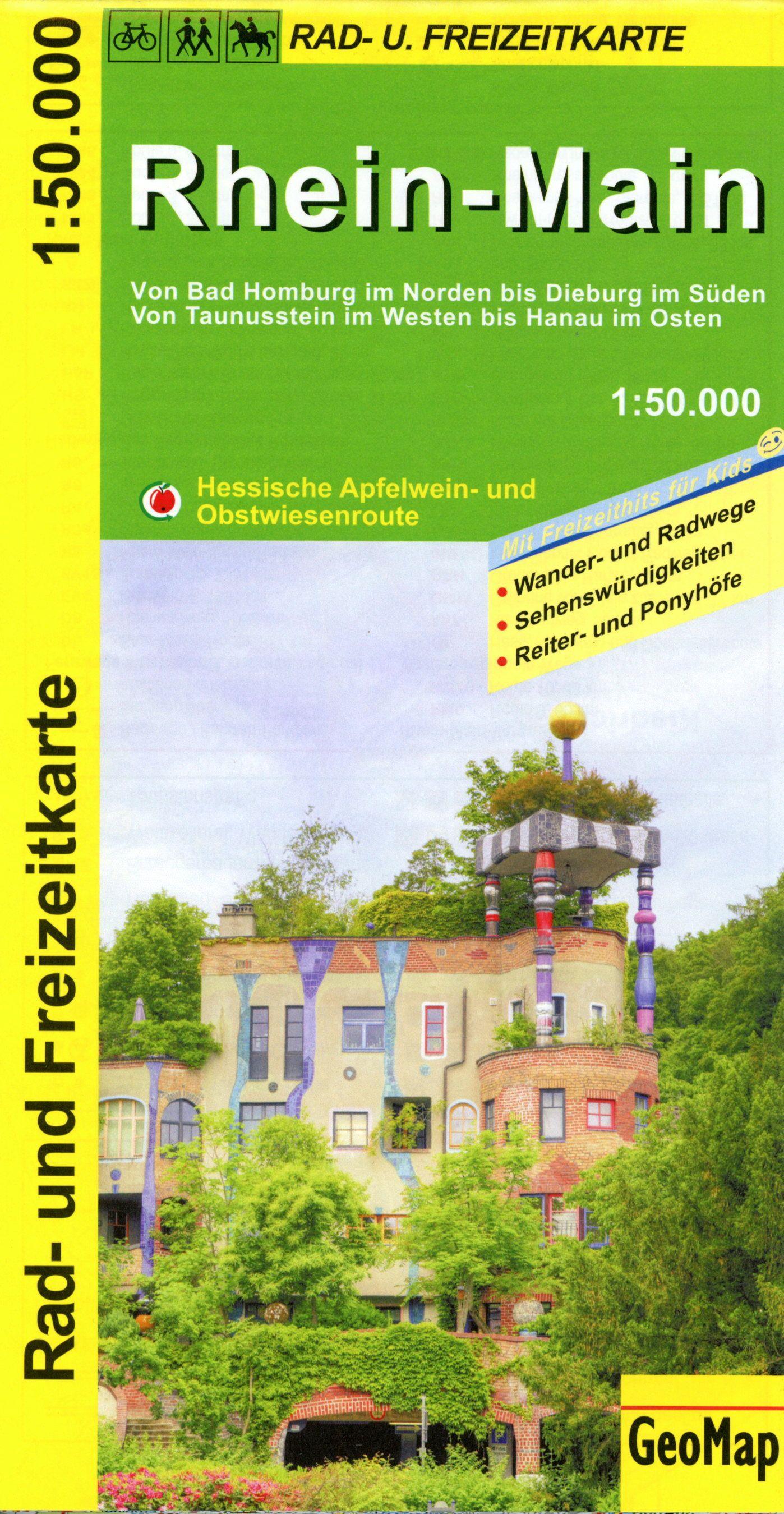 Vorderes Coverbild Rhein-Main Rad- und Freizeitkarte 1:50 000