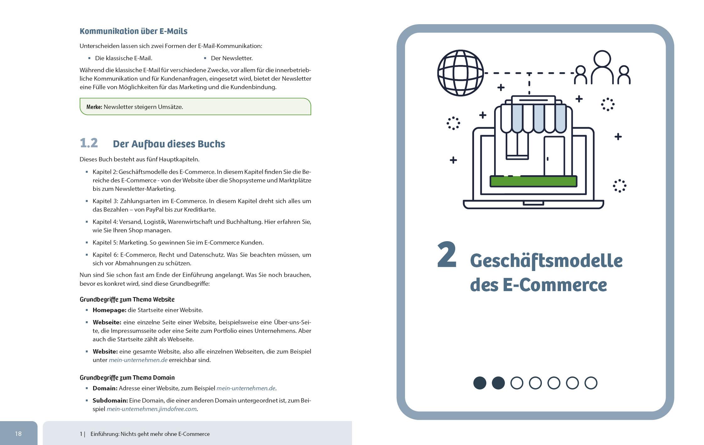 Beispielinhalt (Bild) E-Commerce - so geht's! Die Starthilfe für Ihren Onlinehandel