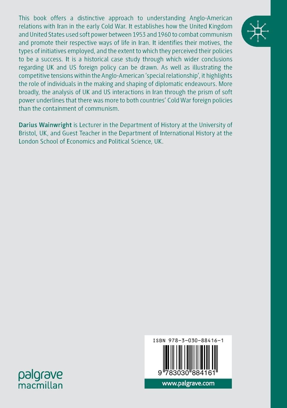 Rückseitencover American and British Soft Power in Iran, 1953-1960