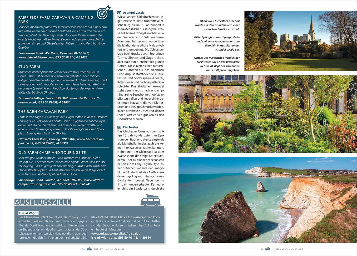 Beispielinhalt (Bild) KUNTH Mit dem Wohnmobil durch England & Wales