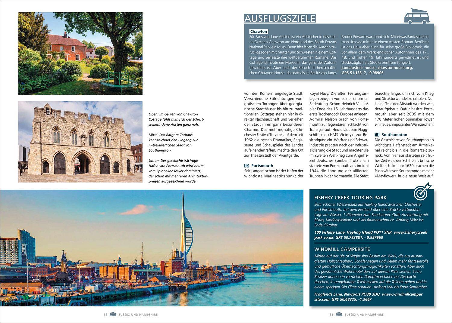 Beispielinhalt (Bild) KUNTH Mit dem Wohnmobil durch England & Wales