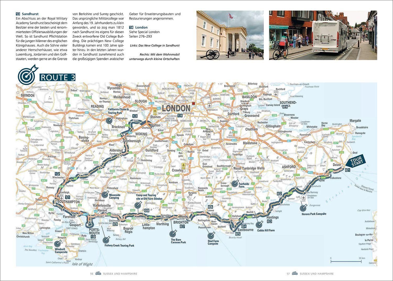 Beispielinhalt (Bild) KUNTH Mit dem Wohnmobil durch England & Wales