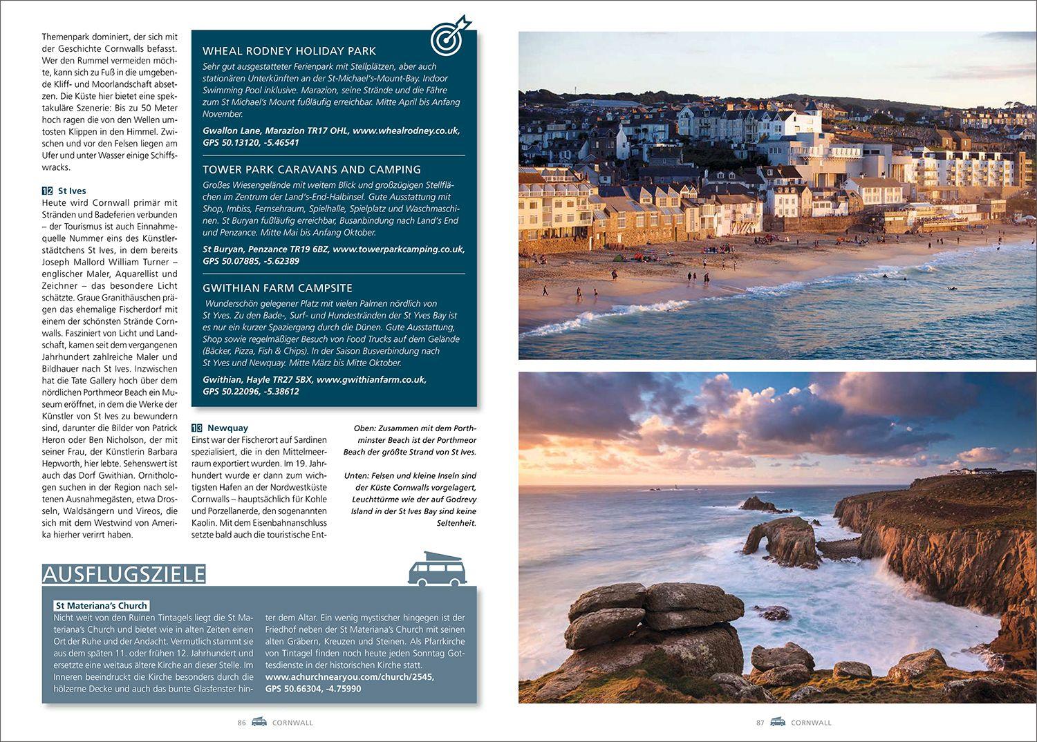 Beispielinhalt (Bild) KUNTH Mit dem Wohnmobil durch England & Wales