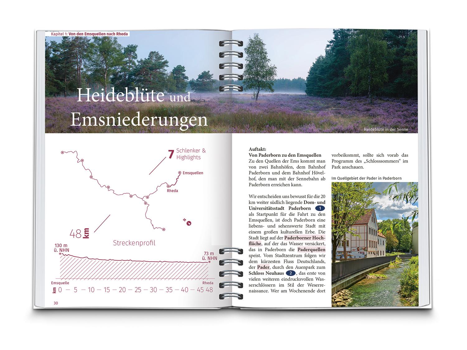Beispielinhalt (Bild) KOMPASS Radreiseführer Emsradweg