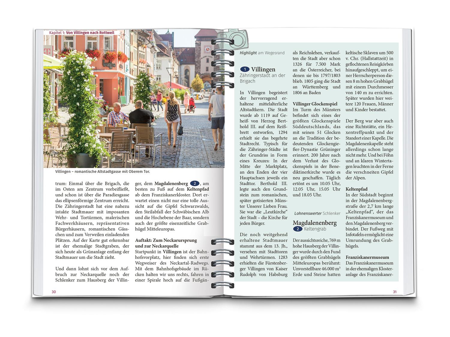 Beispielinhalt (Bild) KOMPASS Radreiseführer Neckartal-Radweg