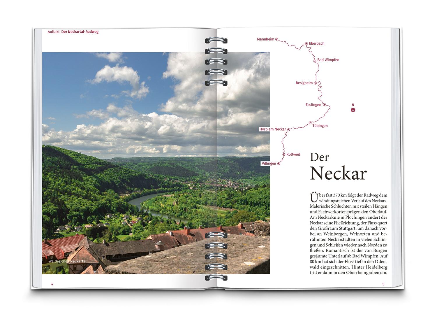 Beispielinhalt (Bild) KOMPASS Radreiseführer Neckartal-Radweg