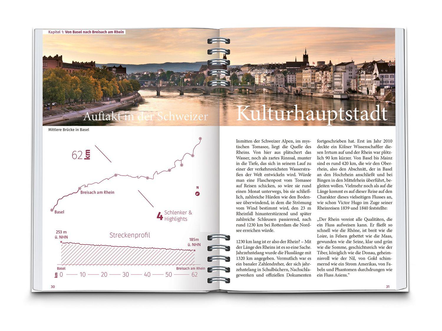 Beispielinhalt (Bild) KOMPASS Radreiseführer Rheinradweg von Basel bis Mainz