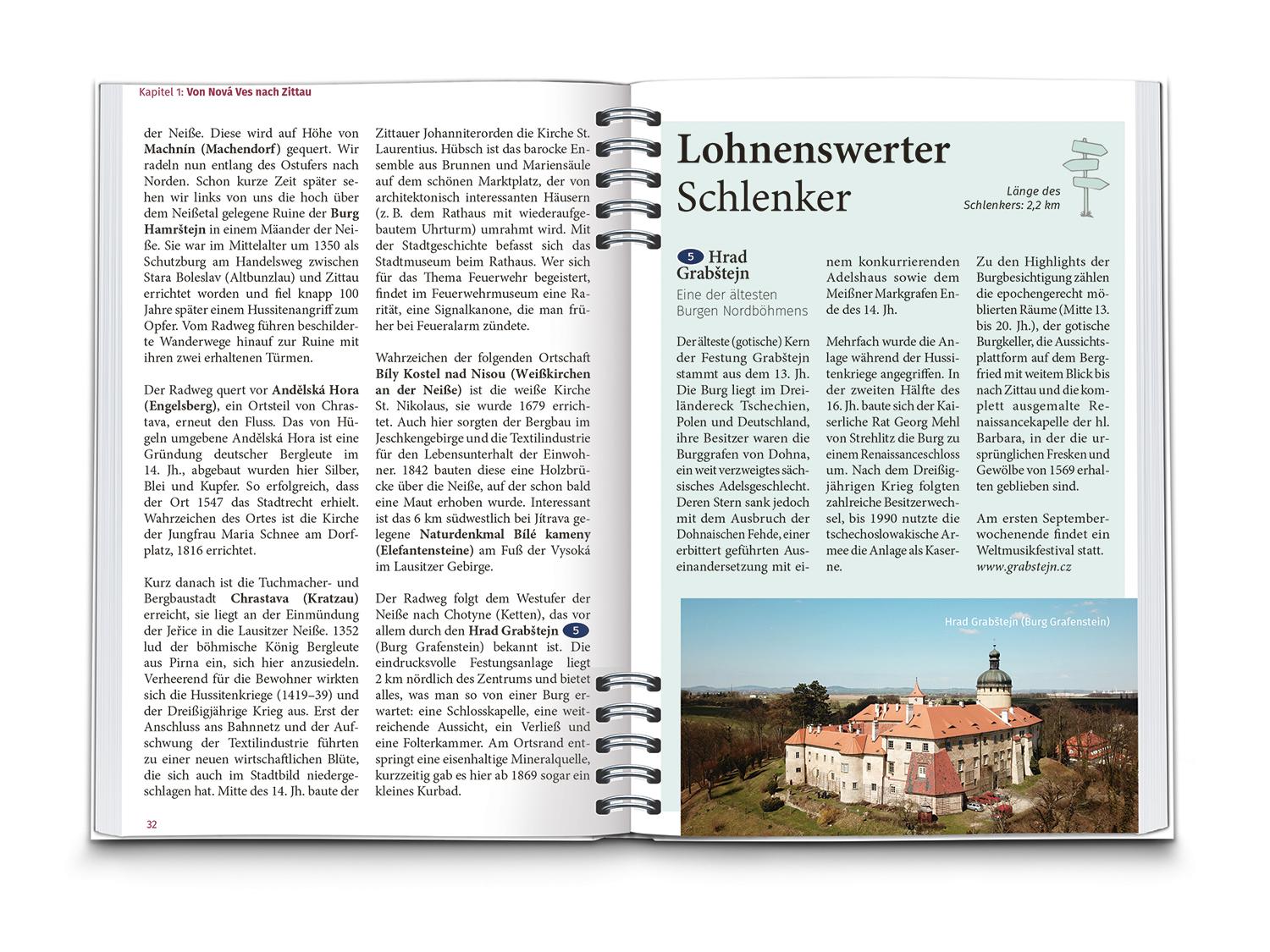 Beispielinhalt (Bild) KOMPASS Radreiseführer Oder-Neiße Radweg