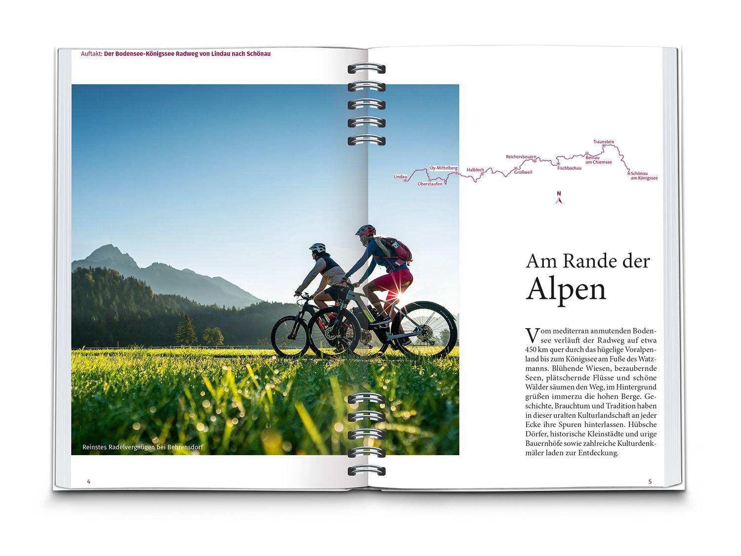 Beispielinhalt (Bild) KOMPASS Radreiseführer Bodensee-Königssee Radweg