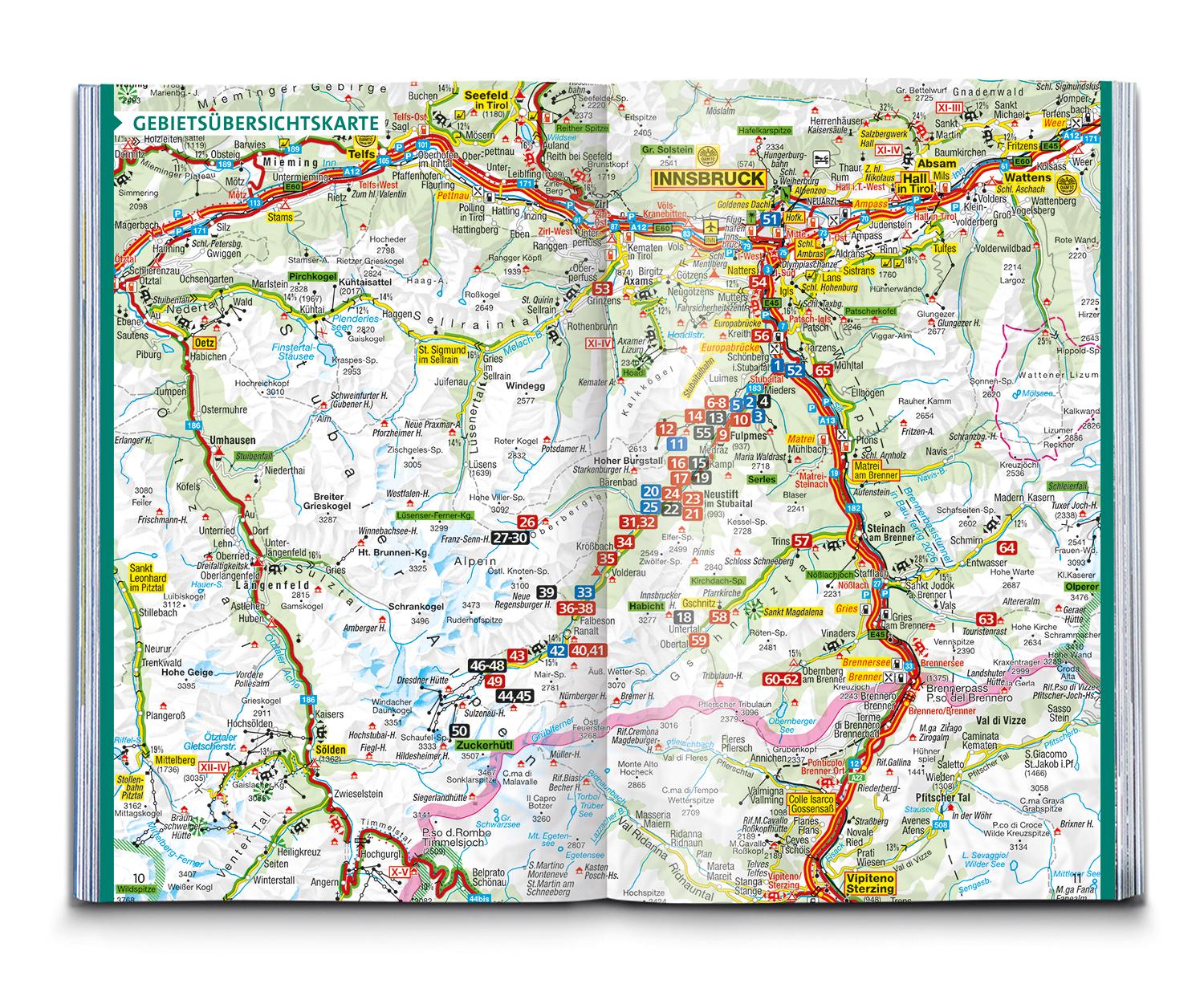 Beispielinhalt (Bild) KOMPASS Wanderführer Stubaital und Wipptal mit Gschnitz, Obernberg, Navis, Schmirn, Vals, 65 Touren mit Extra-Tourenkarte