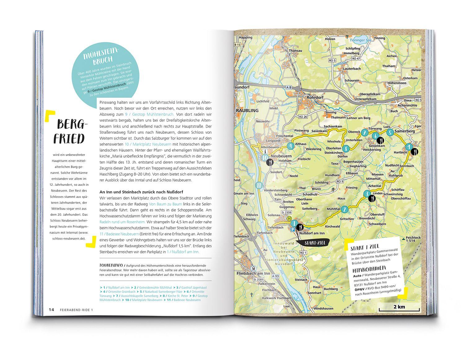 Beispielinhalt (Bild) KOMPASS Radvergnügen Chiemgau & Rupertiwinkel