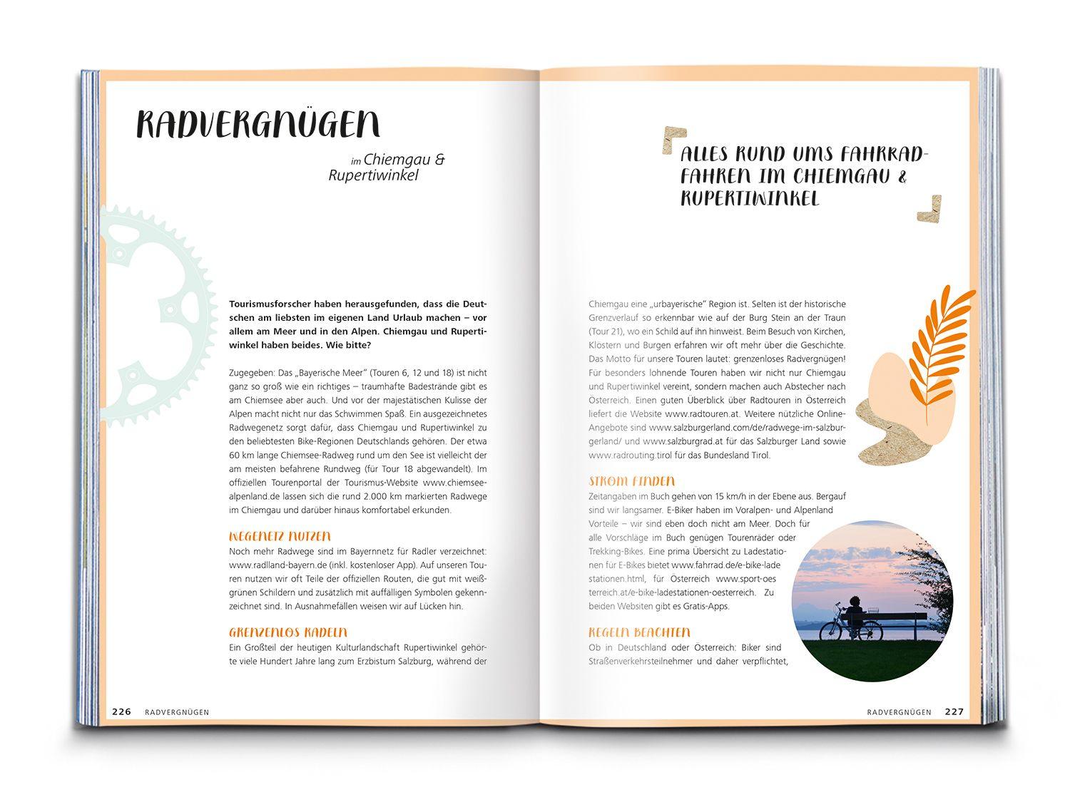 Beispielinhalt (Bild) KOMPASS Radvergnügen Chiemgau & Rupertiwinkel