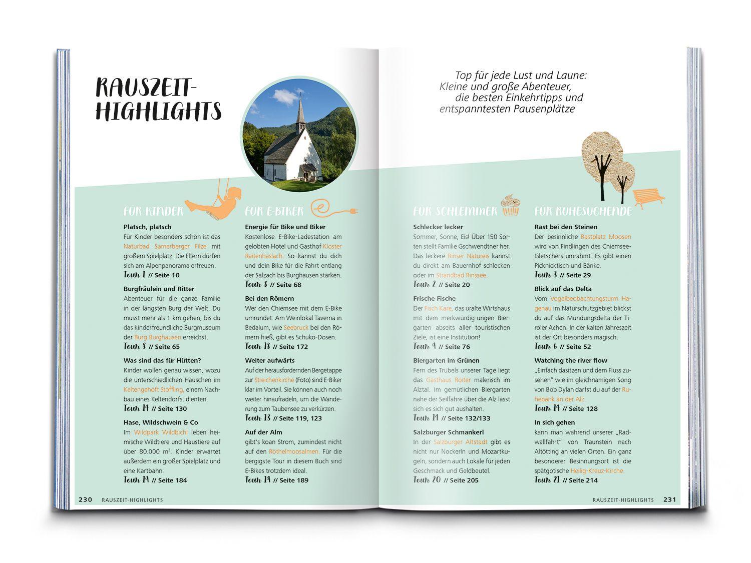 Beispielinhalt (Bild) KOMPASS Radvergnügen Chiemgau & Rupertiwinkel