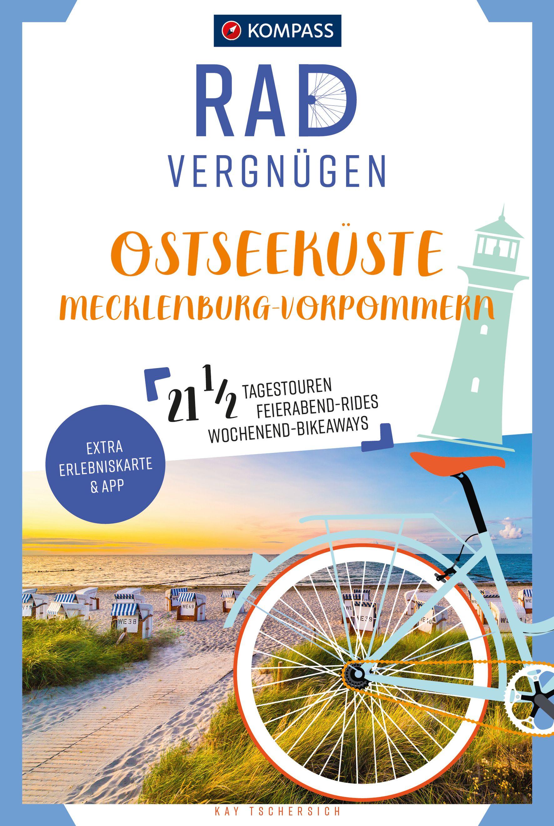 Vorderes Coverbild KOMPASS Radvergnügen Ostseeküste Mecklenburg-Vorpommern