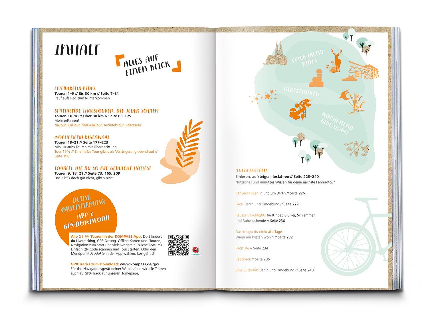 Beispielinhalt (Bild) KOMPASS Radvergnügen in und um Berlin