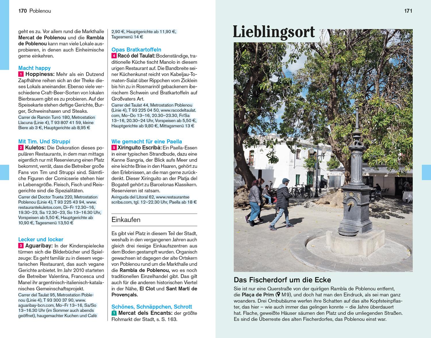Beispielinhalt (Bild) DuMont Reise-Taschenbuch Reiseführer Barcelona