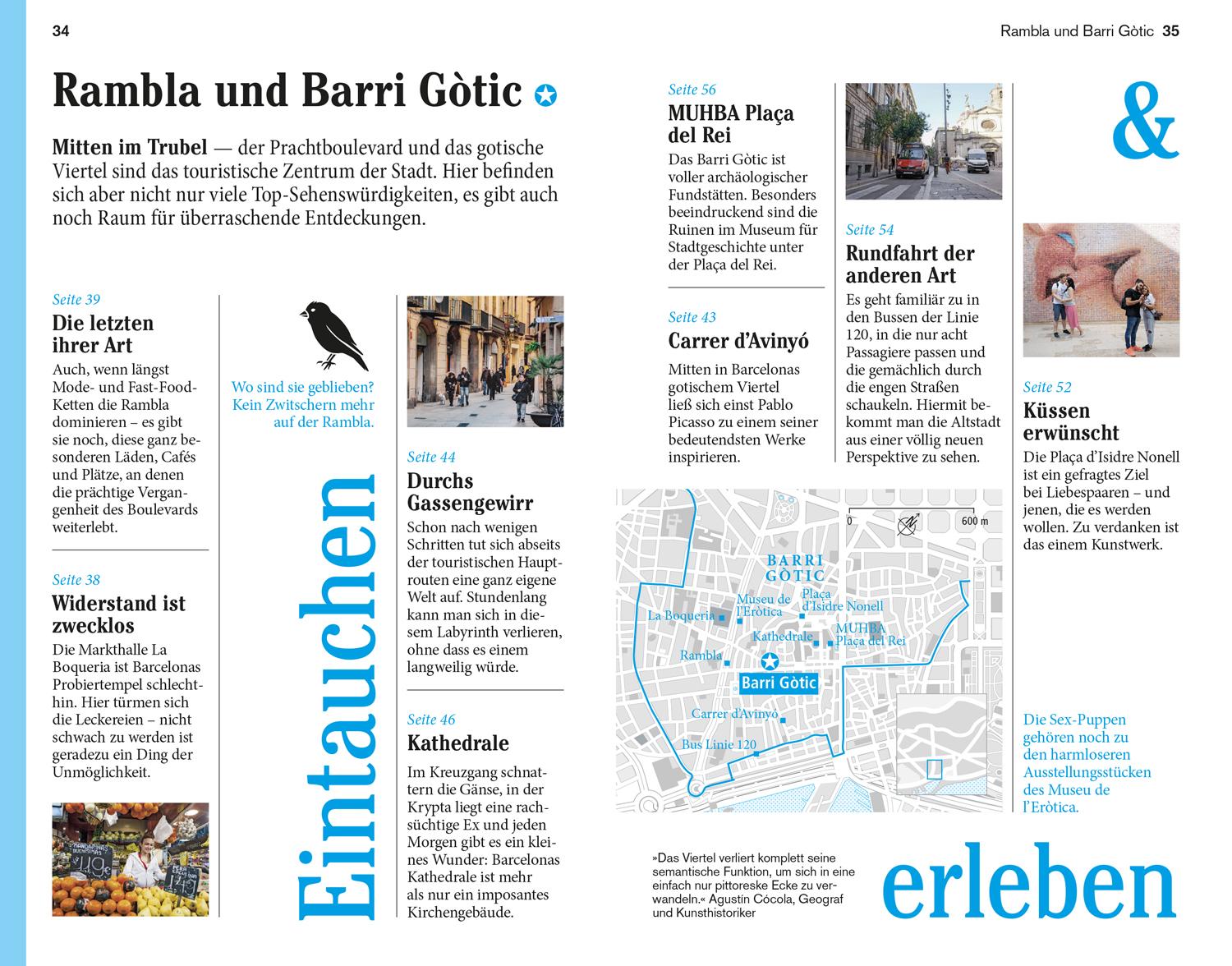 Beispielinhalt (Bild) DuMont Reise-Taschenbuch Reiseführer Barcelona