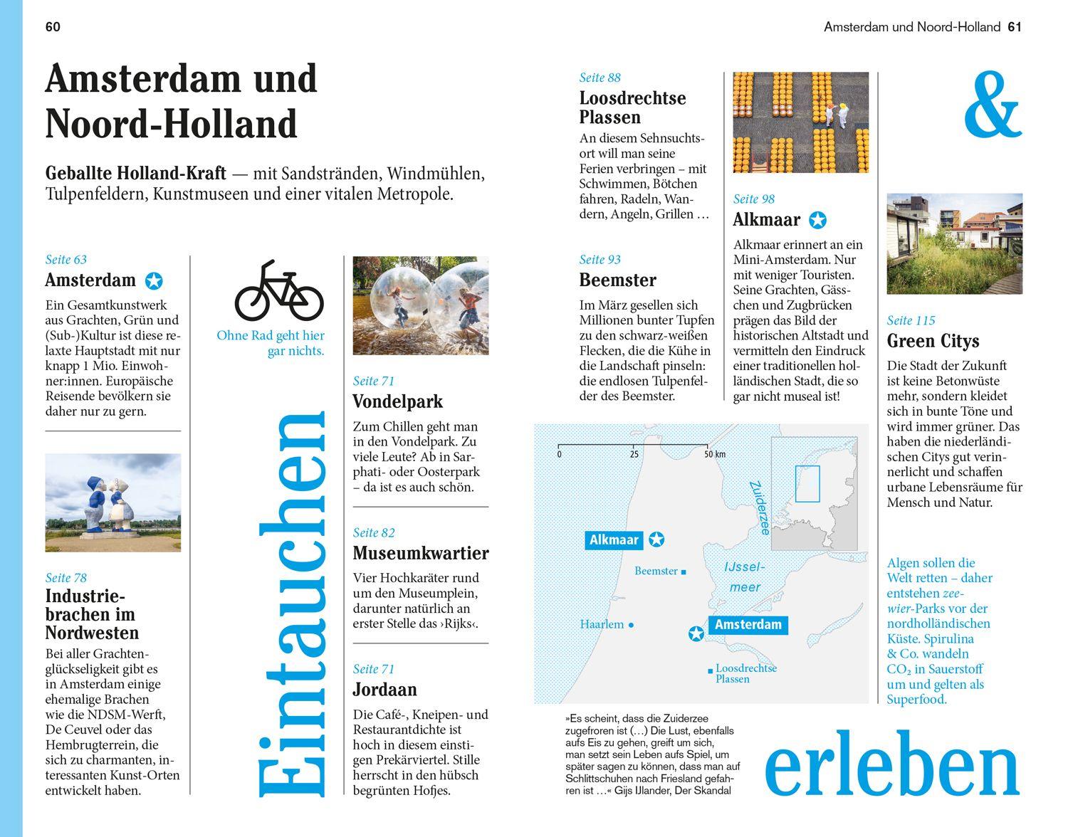 Beispielinhalt (Bild) DUMONT Reise-Taschenbuch Reiseführer Niederlande