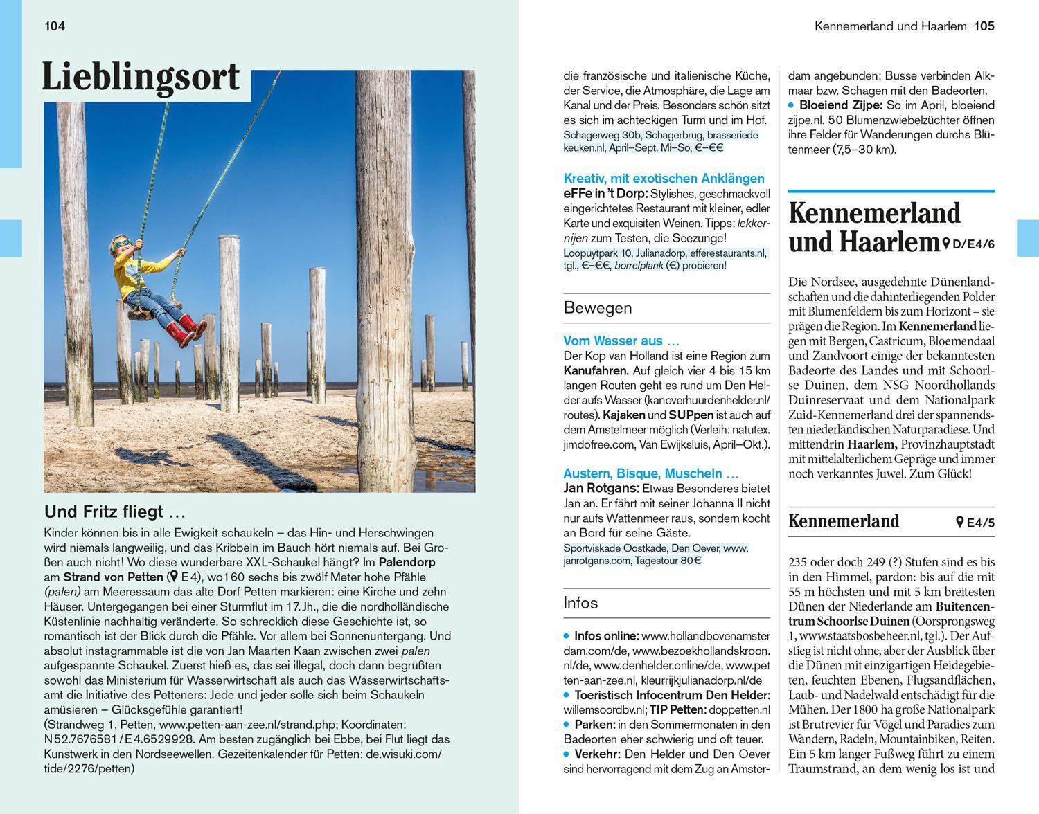 Beispielinhalt (Bild) DUMONT Reise-Taschenbuch Reiseführer Niederlande