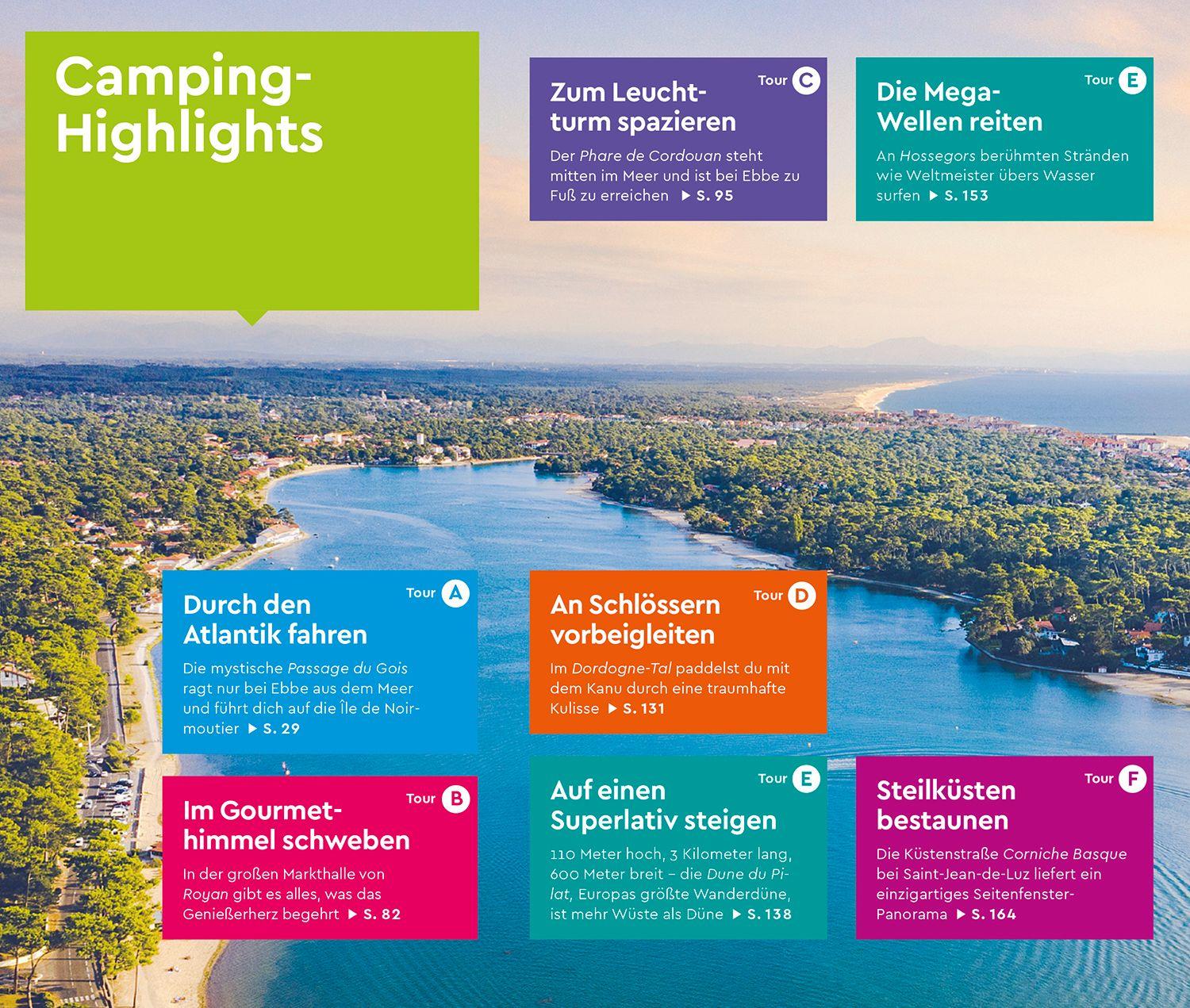 Beispielinhalt (Bild) MARCO POLO Camper Guide Französische Atlantikküste