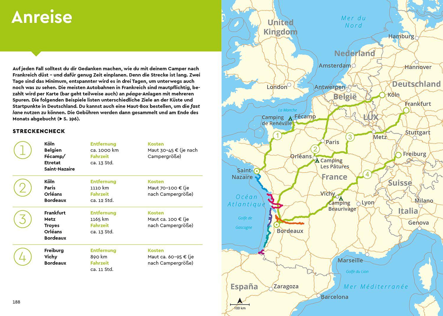 Beispielinhalt (Bild) MARCO POLO Camper Guide Französische Atlantikküste