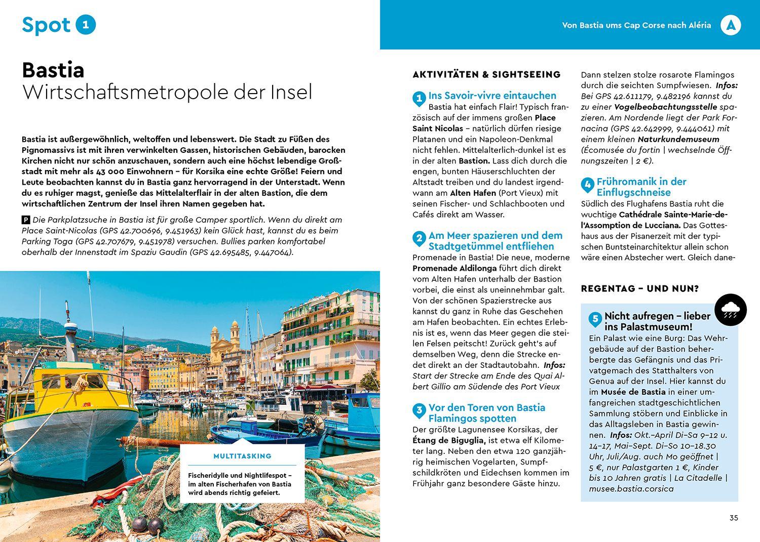 Beispielinhalt (Bild) MARCO POLO Camper Guide Korsika