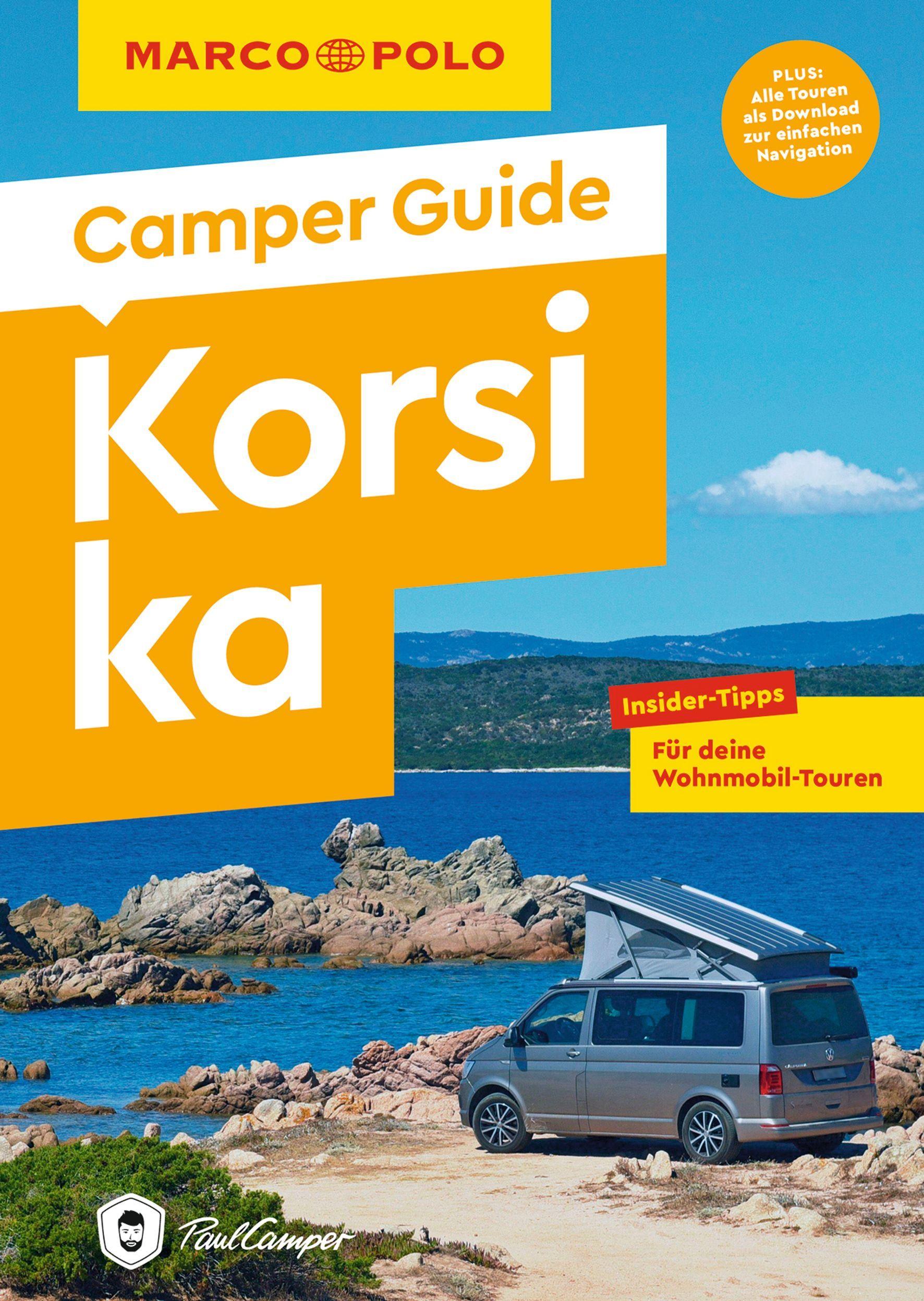 Vorderes Coverbild MARCO POLO Camper Guide Korsika