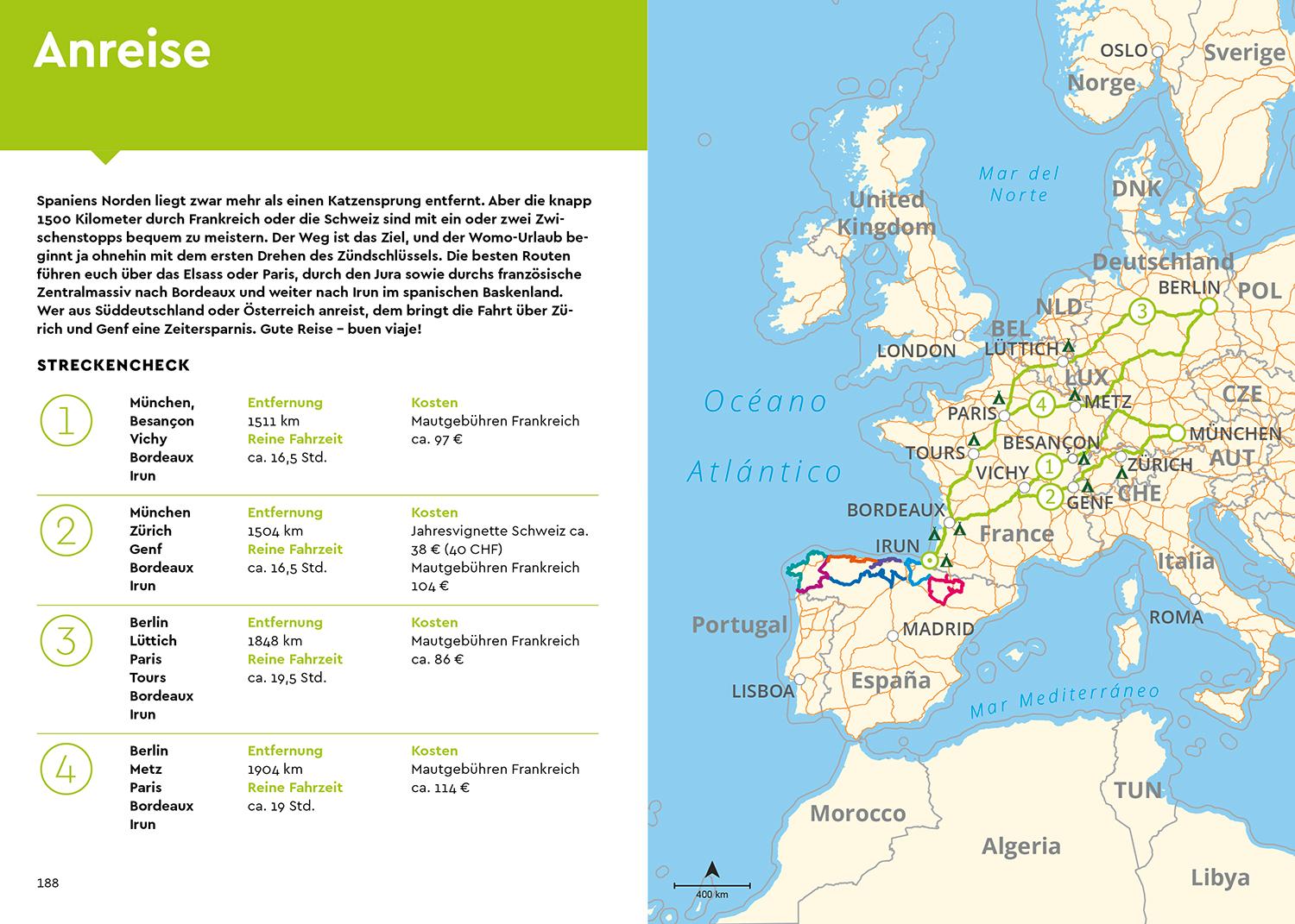 Beispielinhalt (Bild) MARCO POLO Camper Guide Nordspanien, Atlantikküste & Pyrenäen