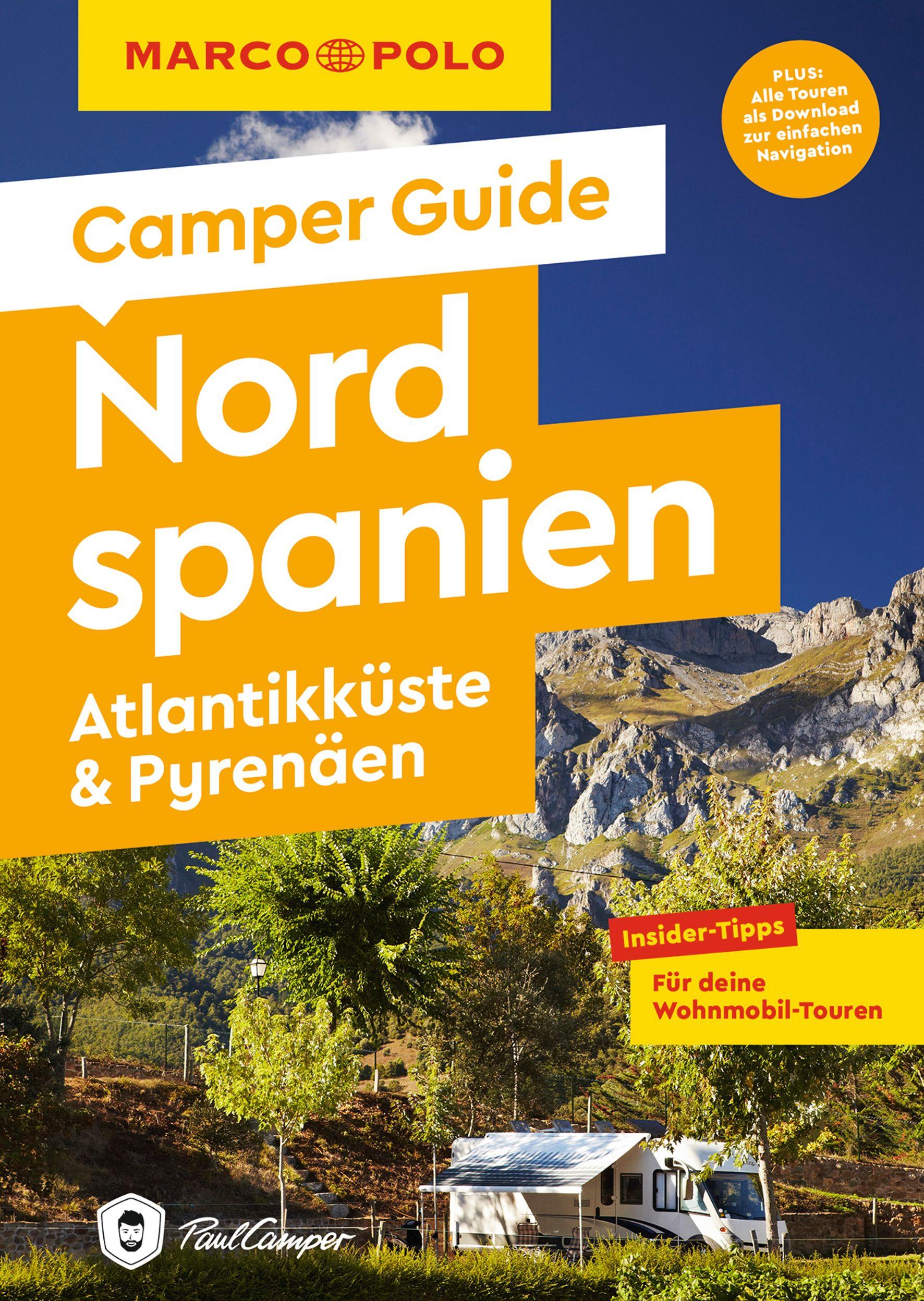 Vorderes Coverbild MARCO POLO Camper Guide Nordspanien, Atlantikküste & Pyrenäen