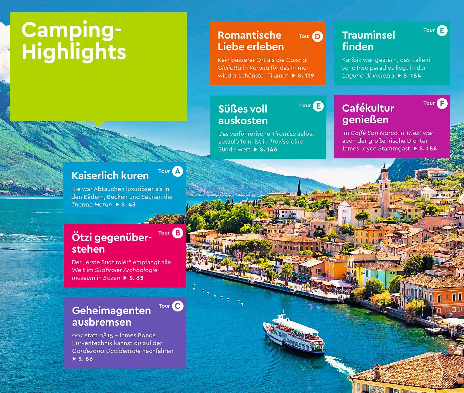 Beispielinhalt (Bild) MARCO POLO Camper Guide Südtirol, Gardasee & Venetien