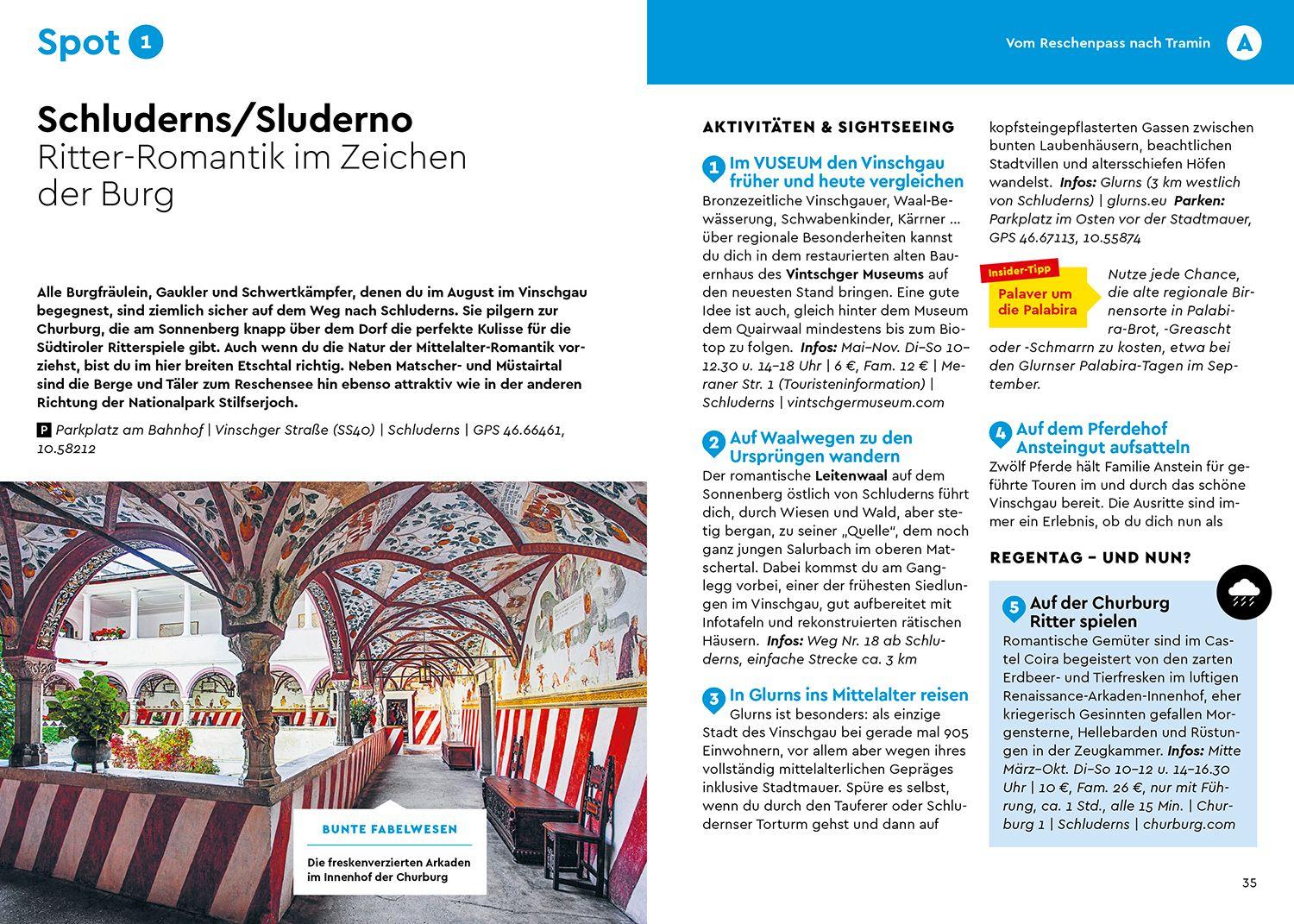 Beispielinhalt (Bild) MARCO POLO Camper Guide Südtirol, Gardasee & Venetien