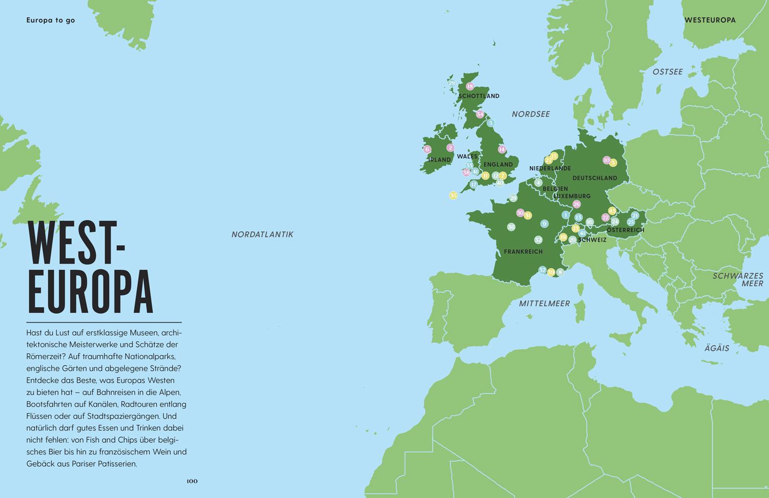 Beispielinhalt (Bild) LONELY PLANET Bildband Europa to go