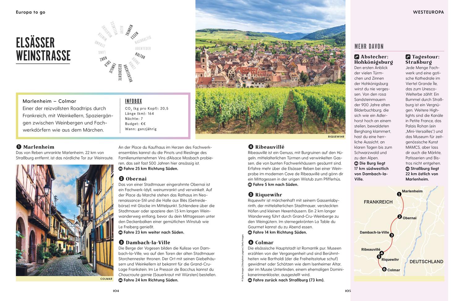 Beispielinhalt (Bild) LONELY PLANET Bildband Europa to go