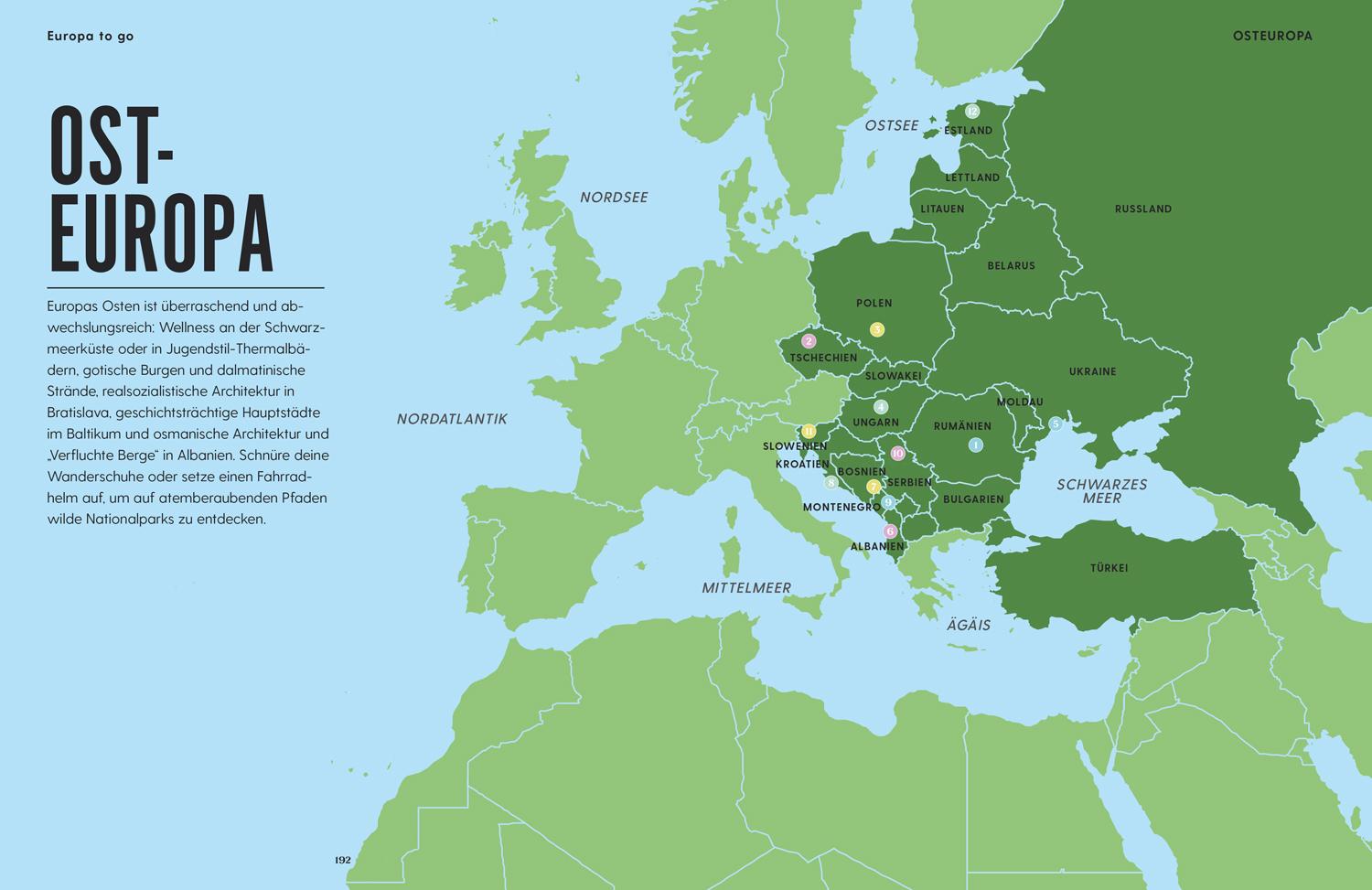 Beispielinhalt (Bild) LONELY PLANET Bildband Europa to go