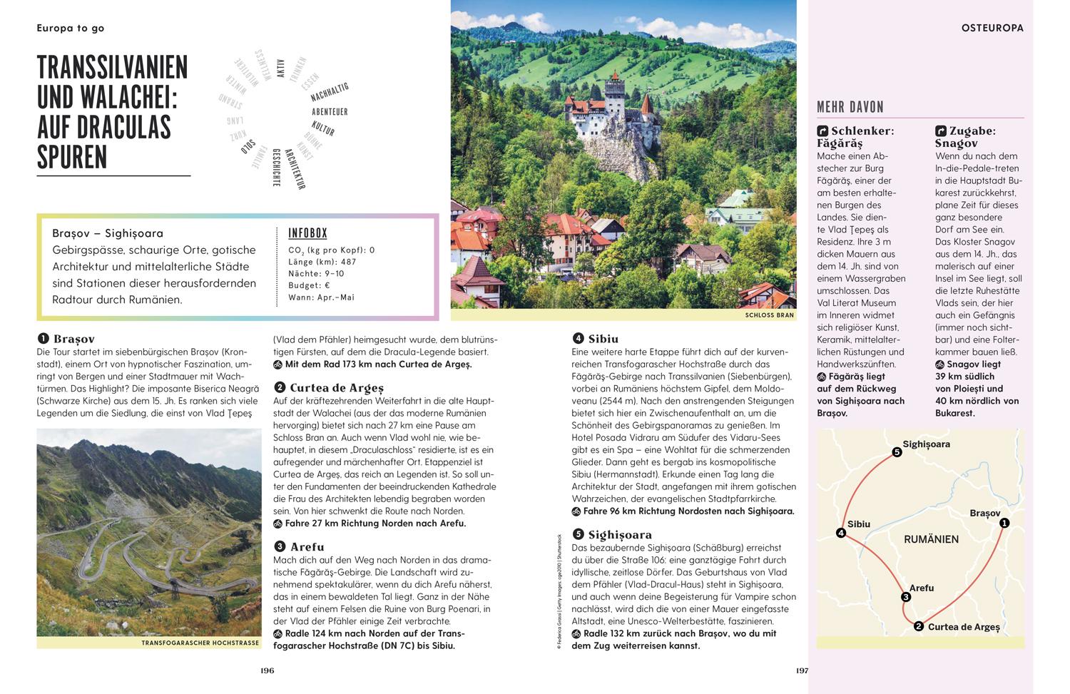 Beispielinhalt (Bild) LONELY PLANET Bildband Europa to go