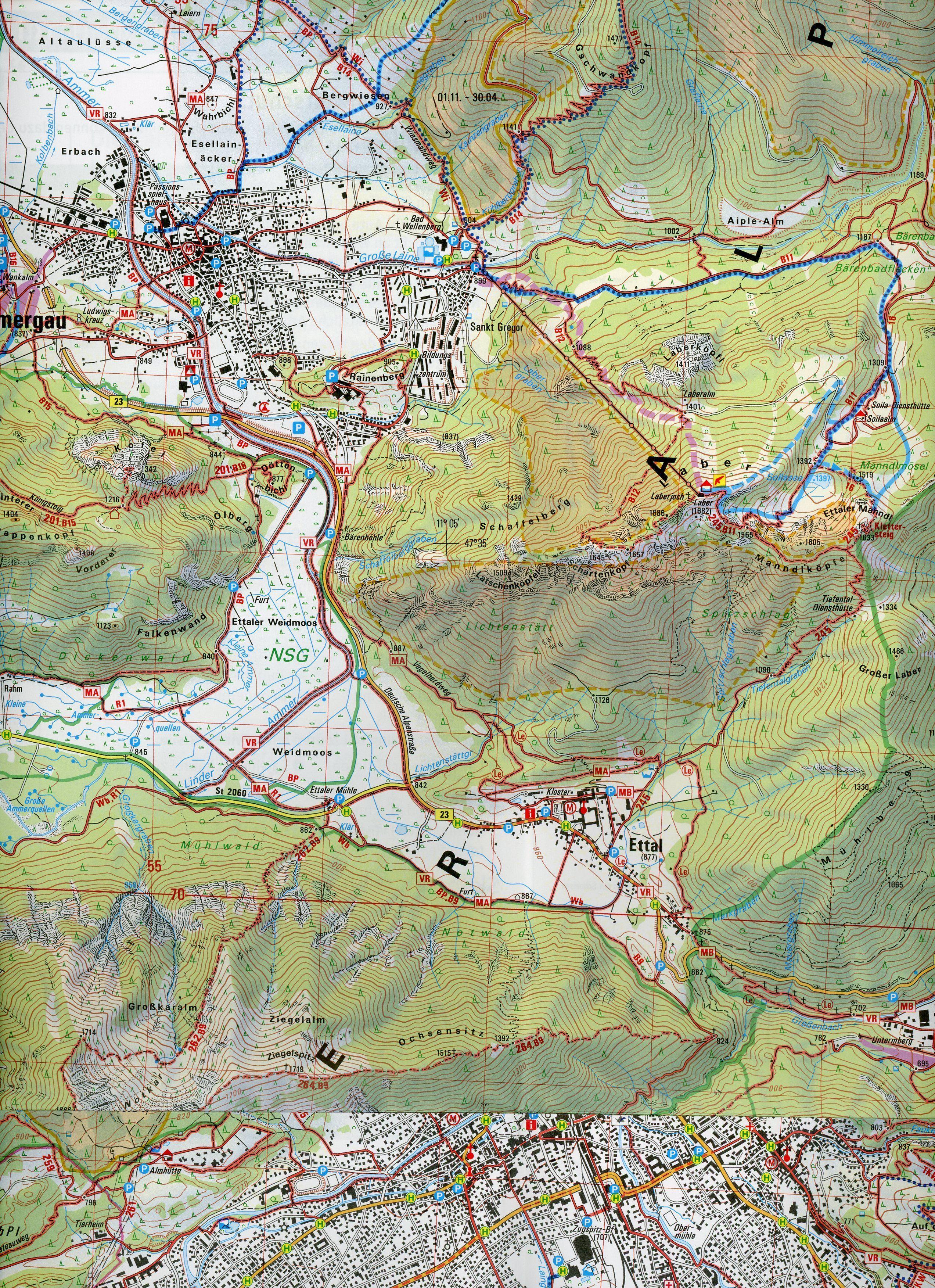 Beispielinhalt (Bild) Ammergauer Alpen Ost, Pürschling, Hörnle