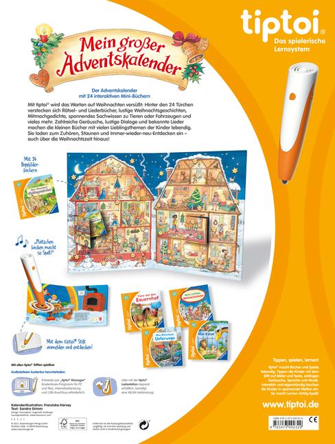 Beispielinhalt (Bild) tiptoi® Mein großer Adventskalender