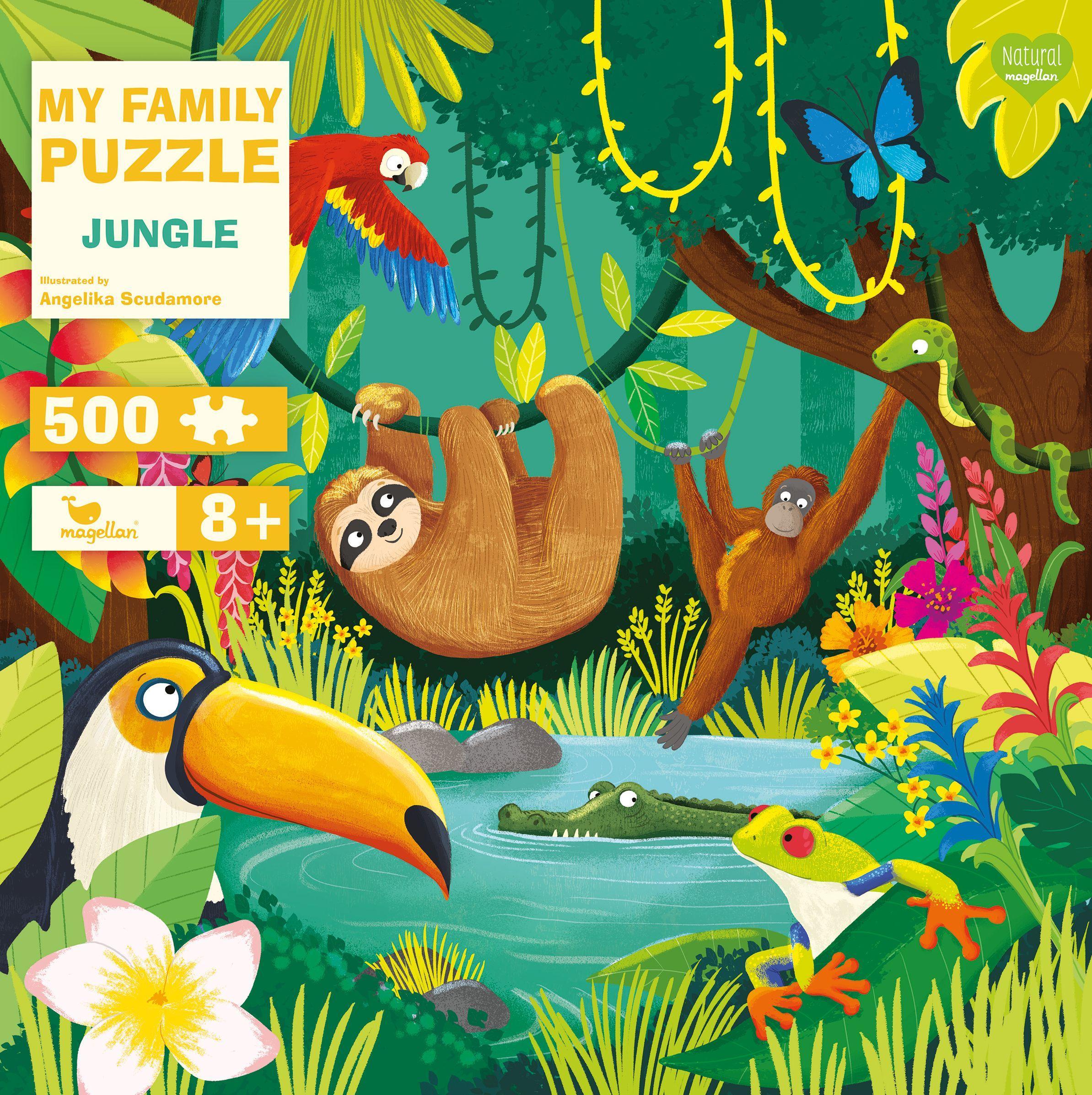 Vorderes Coverbild My Family Puzzle - Jungle 500 Teile