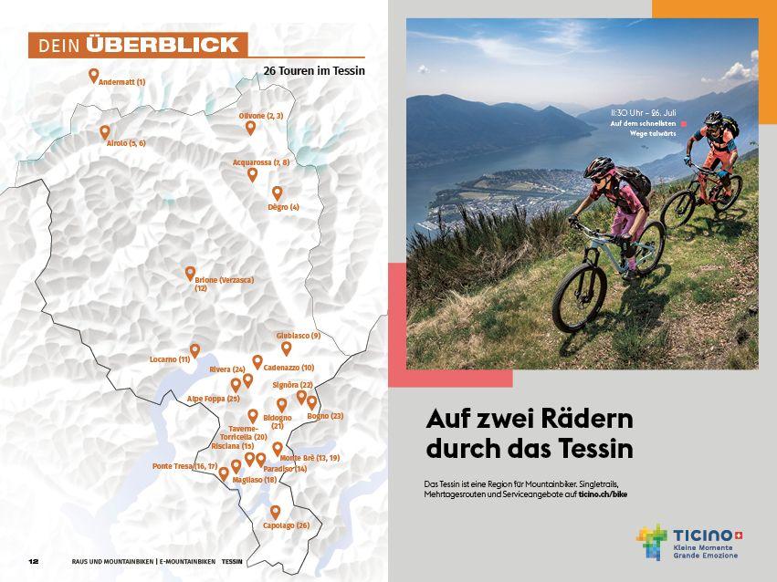 Beispielinhalt (Bild) Tessin Raus und Mountainbiken | E-Mountainbiken