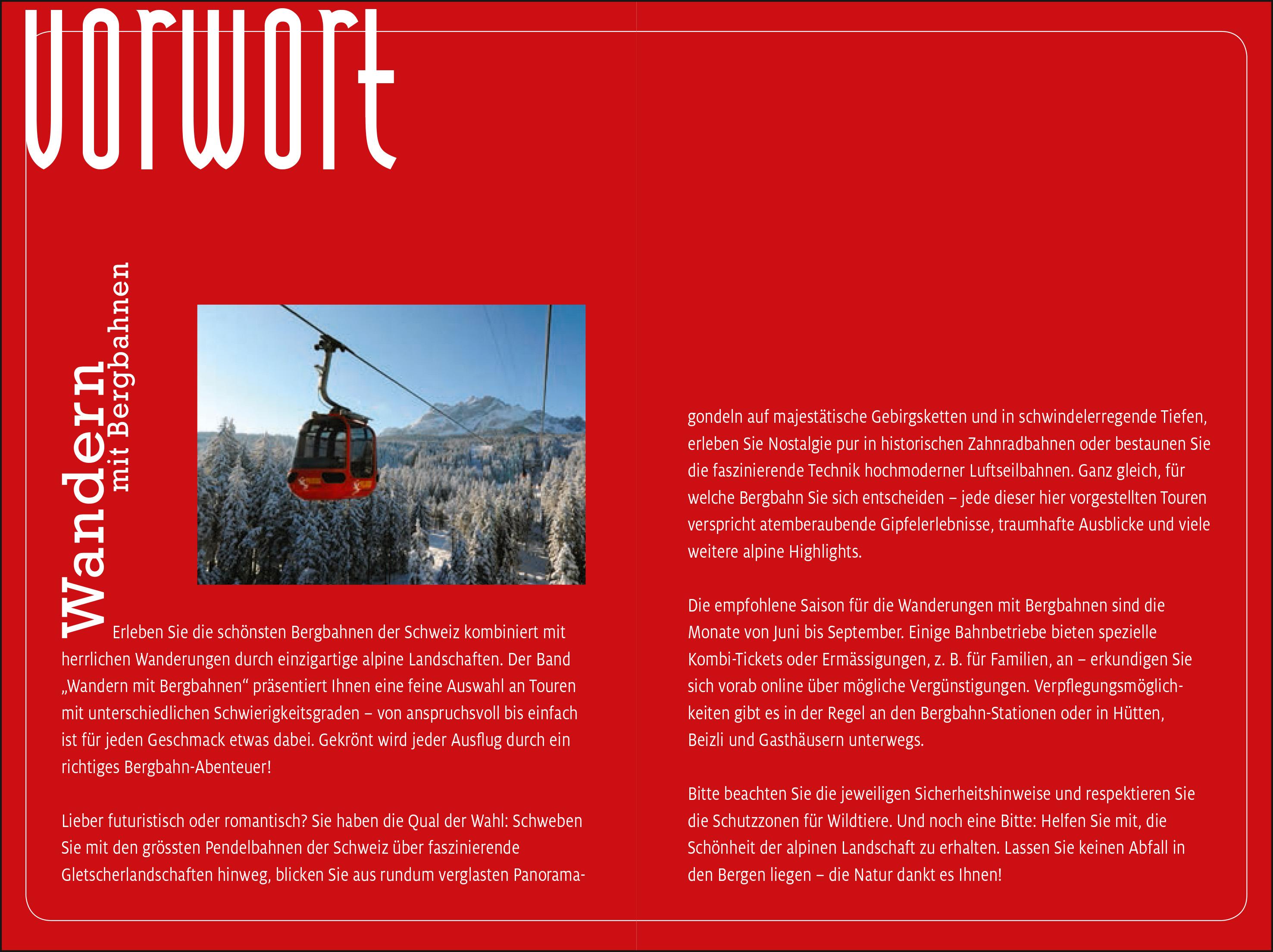 Beispielinhalt (Bild) Wandern mit Bergbahnen Erlebnis Schweiz