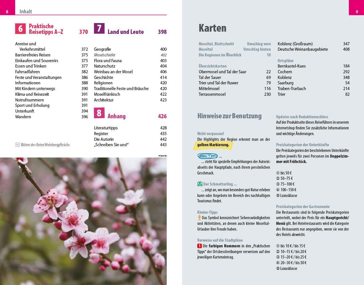 Beispielinhalt (Bild) Reise Know-How Reiseführer Moseltal - vom Dreiländereck bis Koblenz