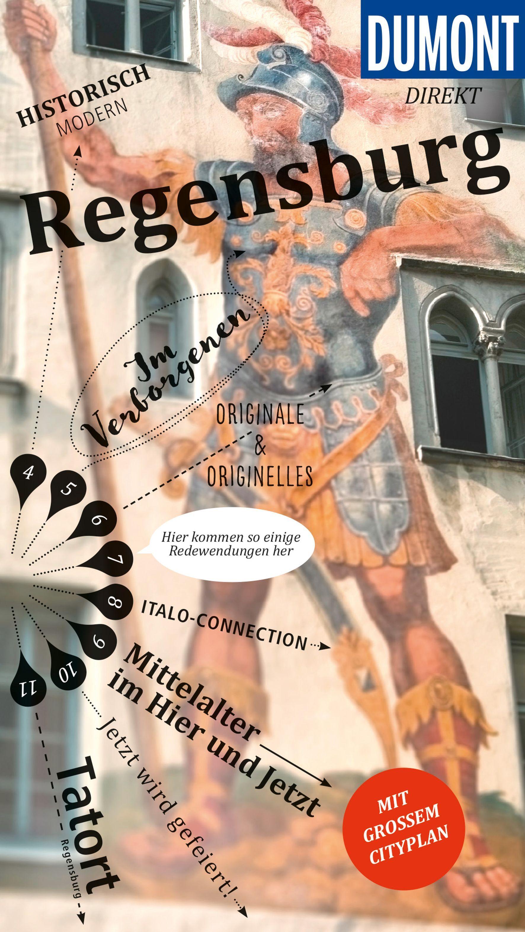 Vorderes Coverbild DuMont direkt Reiseführer Regensburg