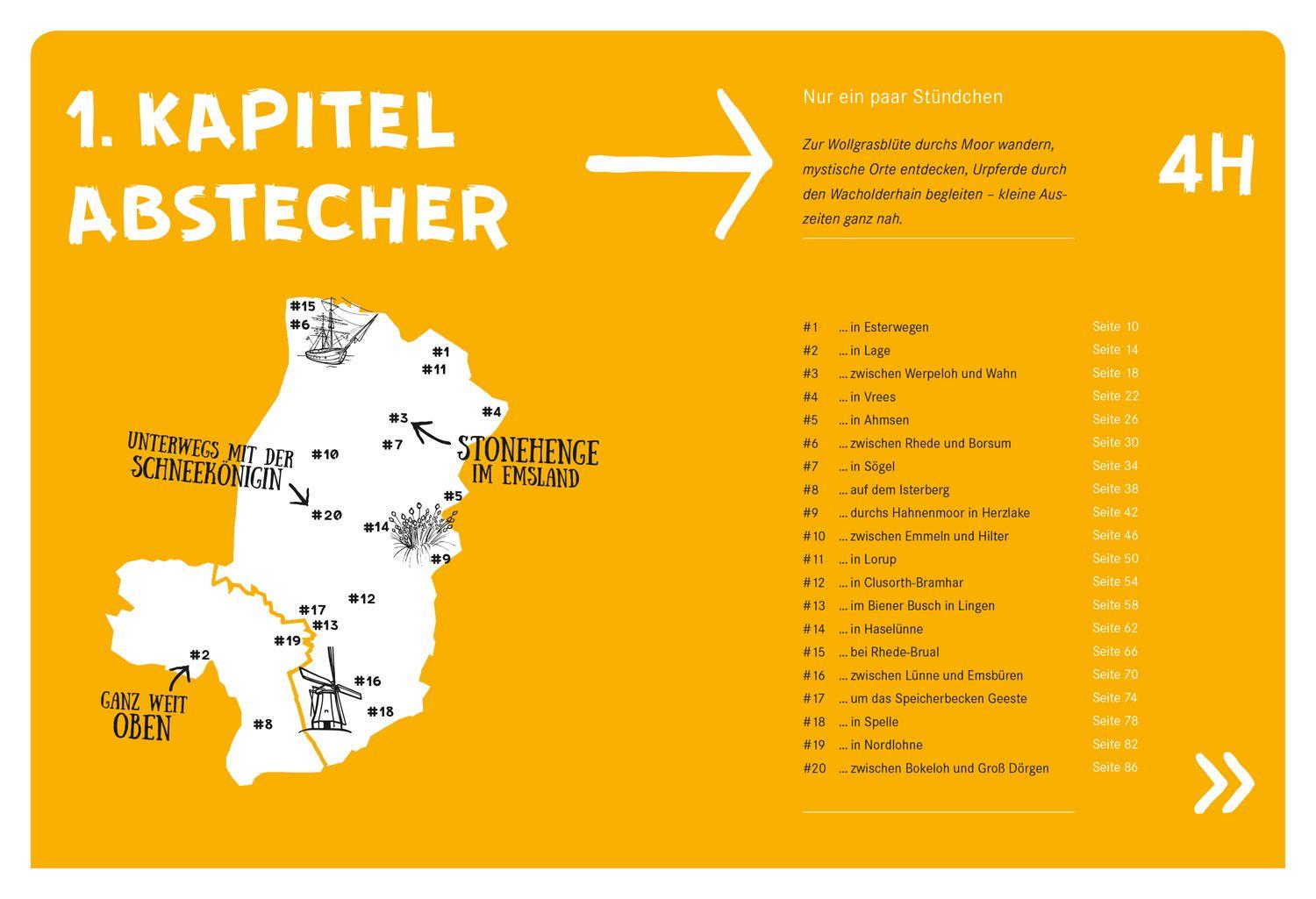 Beispielinhalt (Bild) 52 kleine & große Eskapaden im Emsland