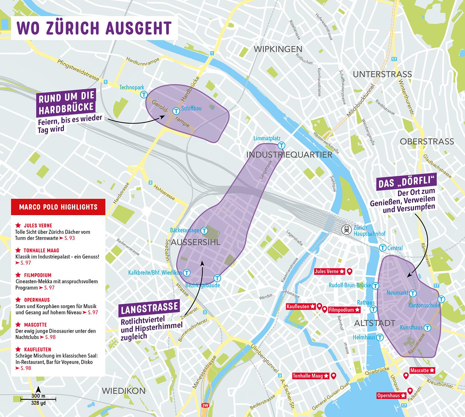 Beispielinhalt (Bild) MARCO POLO Reiseführer Zürich