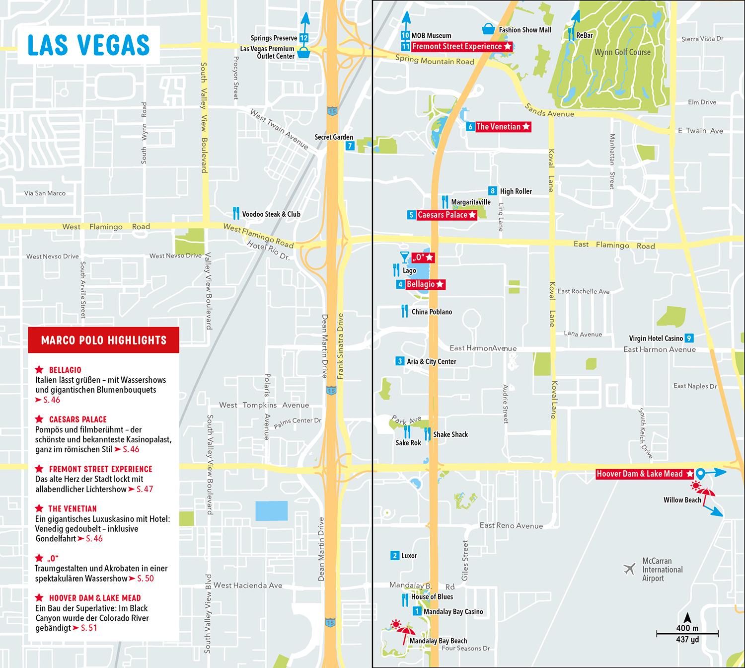 Beispielinhalt (Bild) MARCO POLO Reiseführer USA Südwest, Las Vegas, Colorado, New Mexico, Arizona, Utah