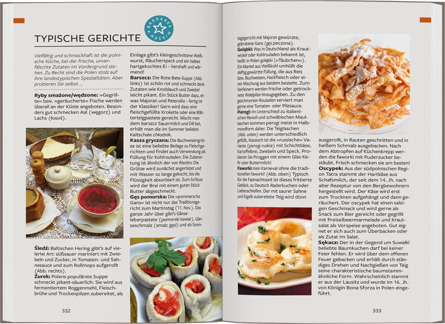 Beispielinhalt (Bild) Baedeker Reiseführer Polnische Ostseeküste, Masuren, Danzig