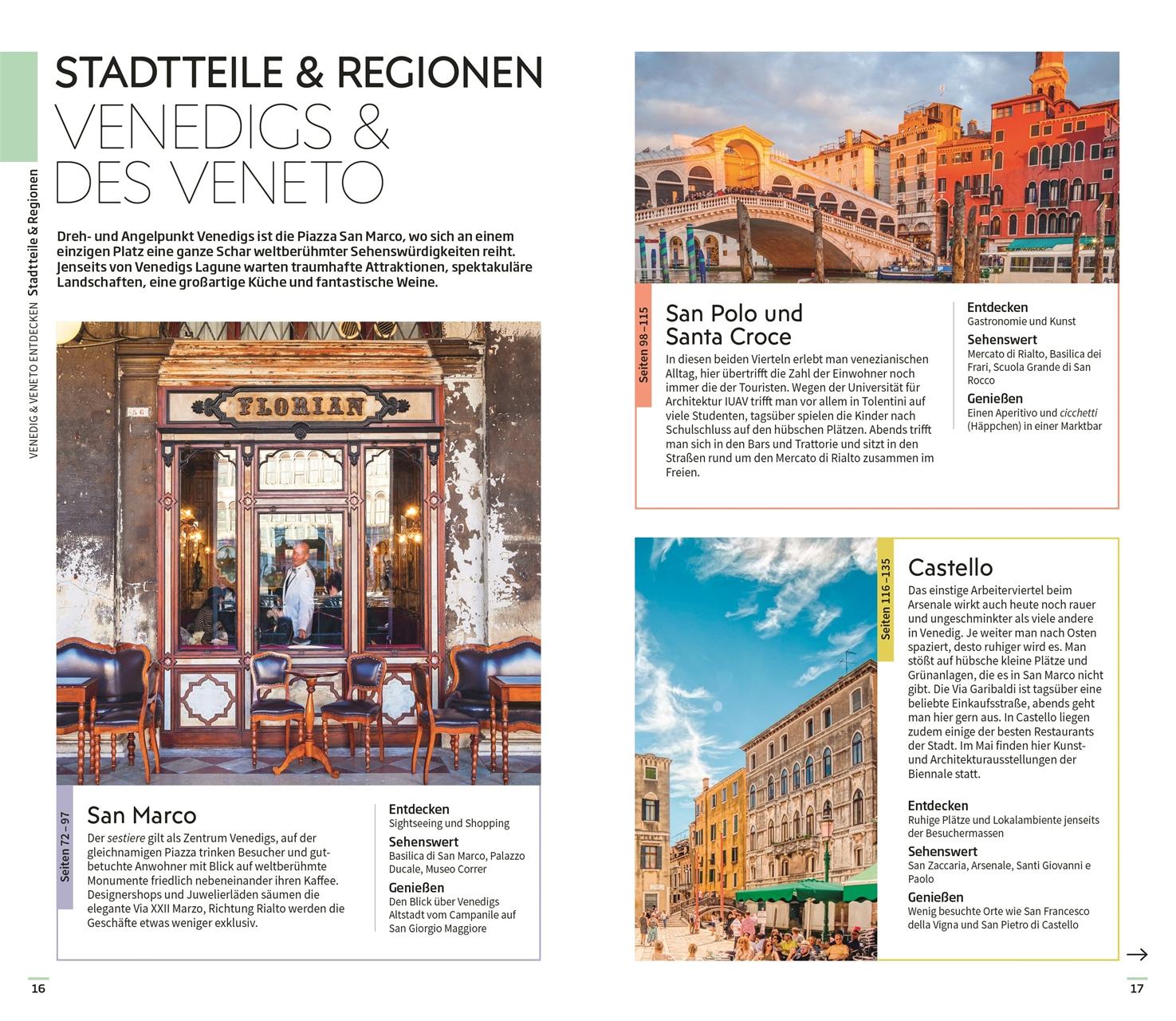 Beispielinhalt (Bild) Vis-à-Vis Reiseführer Venedig & Veneto