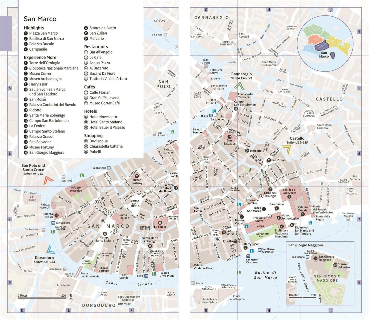 Beispielinhalt (Bild) Vis-à-Vis Reiseführer Venedig & Veneto