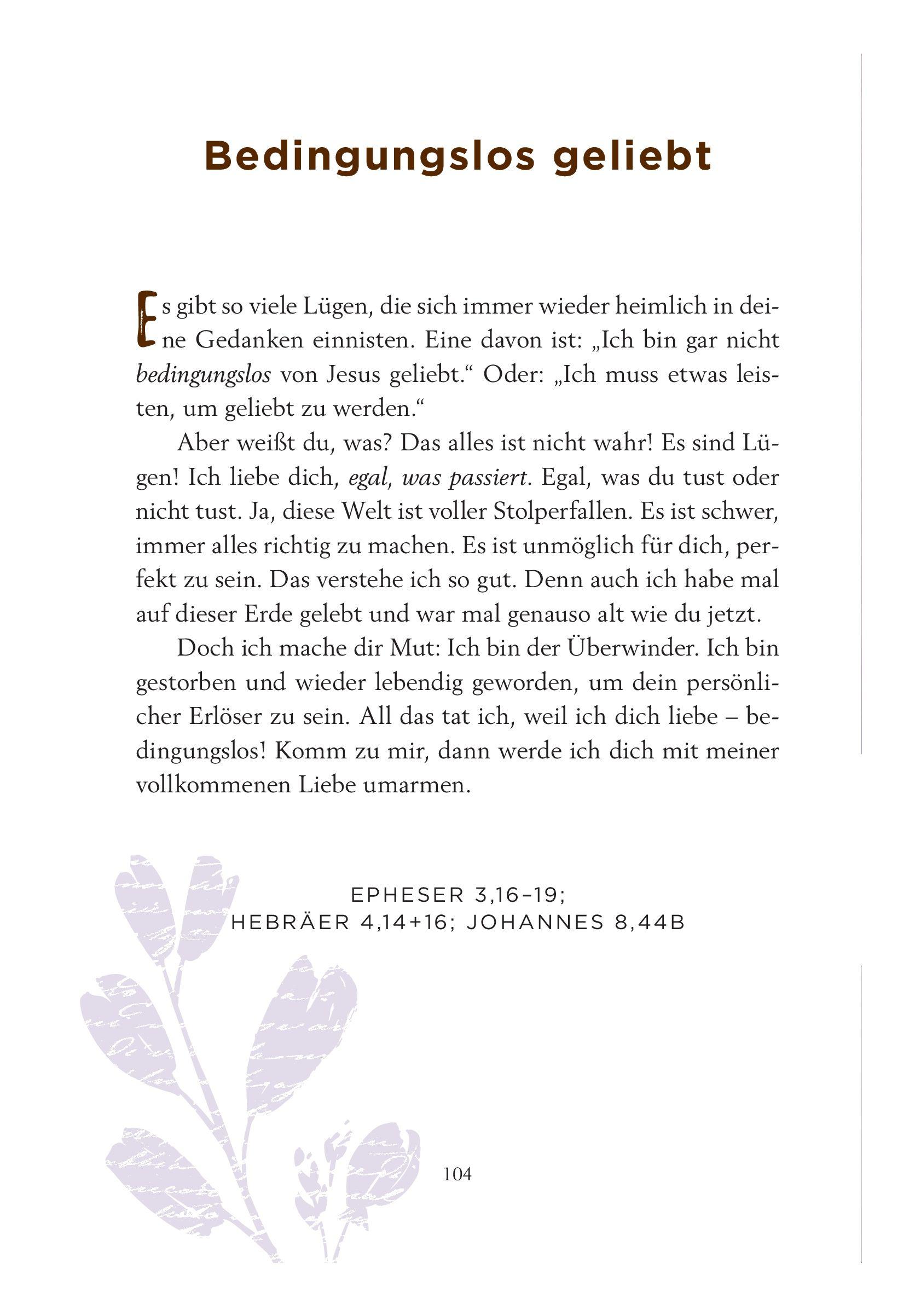 Beispielinhalt (Bild) Ich bin bei dir - für Teens