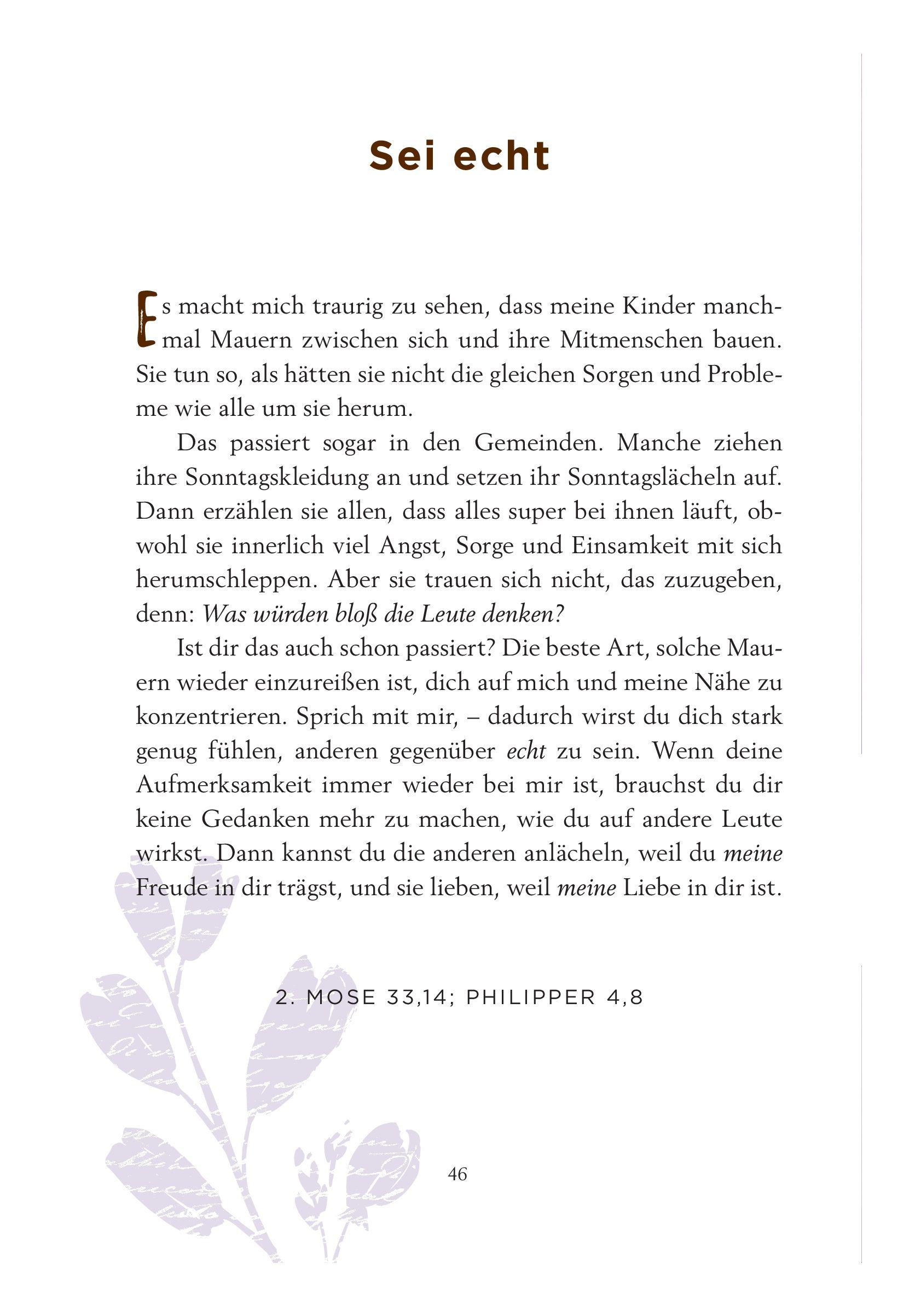 Beispielinhalt (Bild) Ich bin bei dir - für Teens